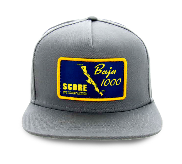 SCORE Baja 1000 Patch Hat - GREY