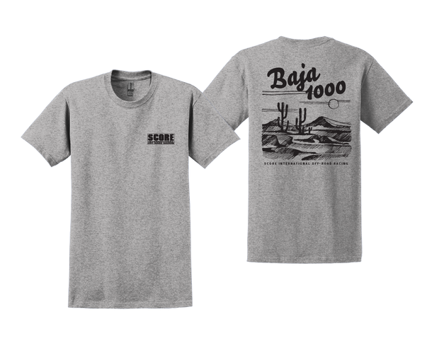 BAJA 1000 Desert Tee Grey