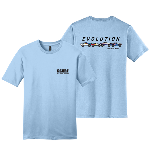 SCORE Evolution of Trucks Tee - DUSK BLUE