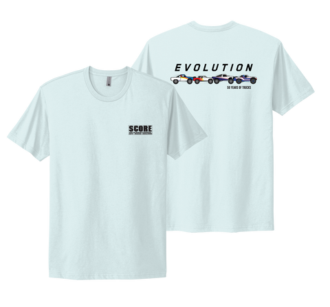 SCORE Evolution of Trucks Tee - Blue