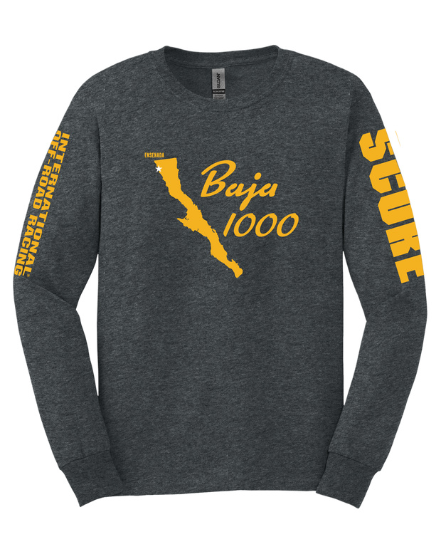 BAJA Gold Collection – BAJA 1000 Ensenada Long Sleeve Tee - Dark heather