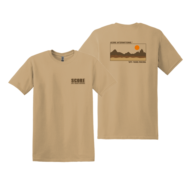 SCORE in the Desert Tee - OLD GOLD
