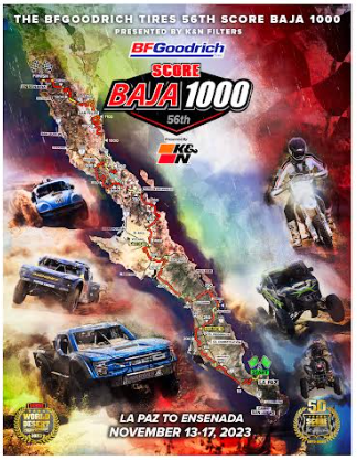 SCORE 2023 BAJA 1000 Official Poster