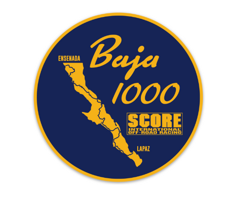 SCORE BAJA 1000 - BAJA Gold Sticker