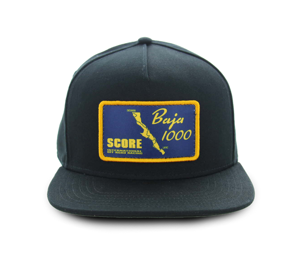 SCORE Baja 1000 Patch Hat - BLACK