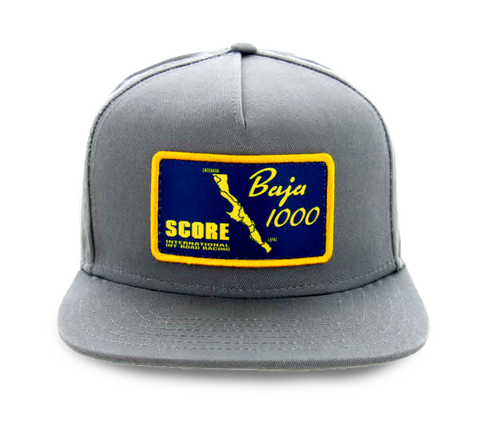 SCORE Baja 1000 Patch Hat - GREY